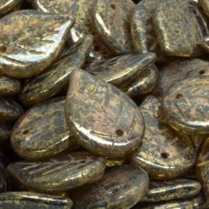 Apple Leaf Beads 18x13mm
